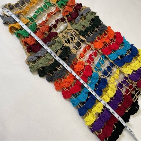 Crochet open front  scalloped vest medium - Picture 12 of 14